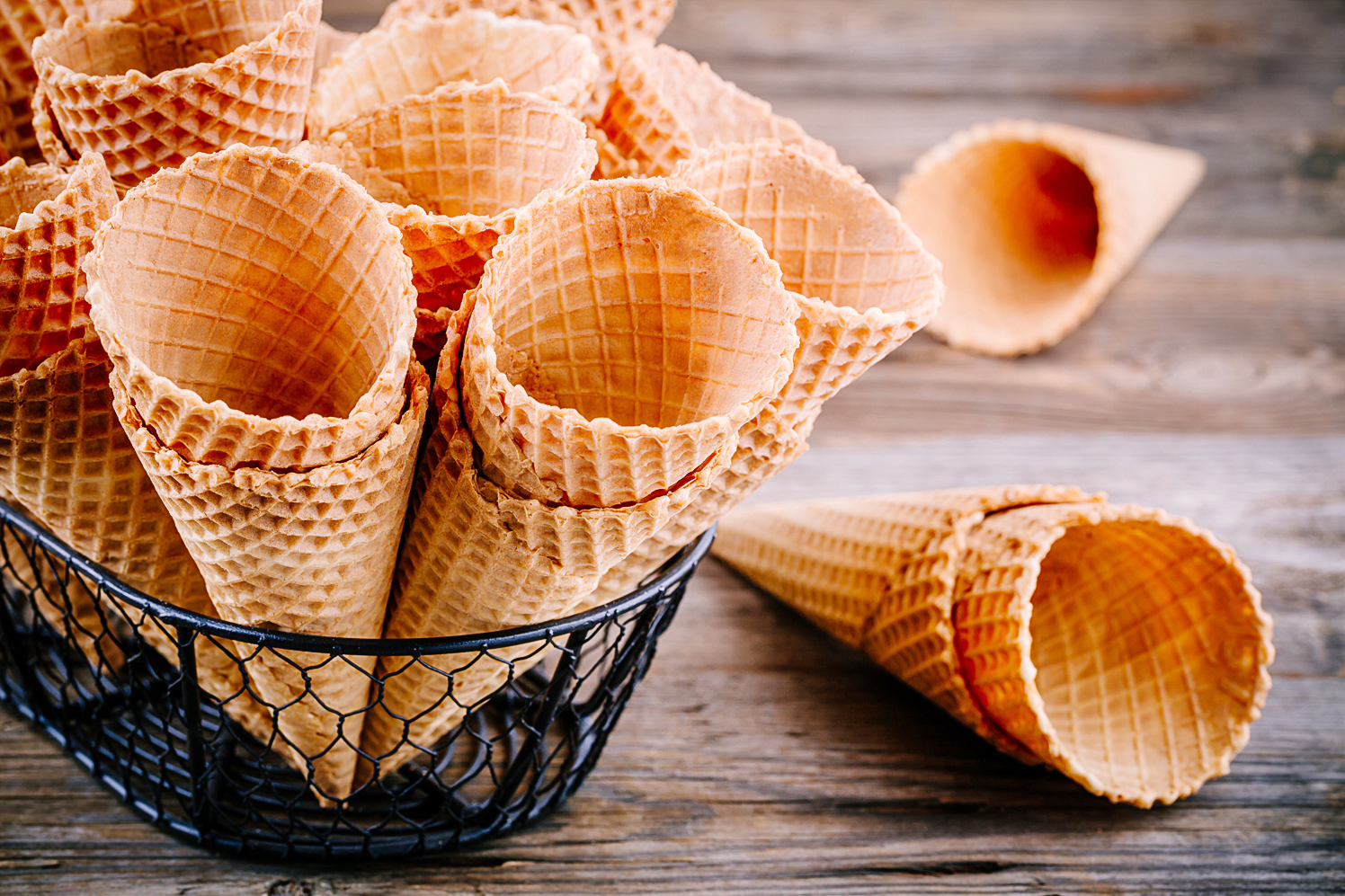 waffle cones