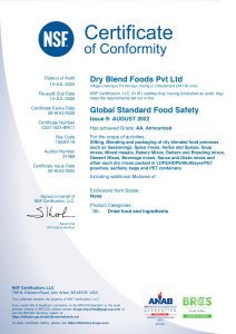 BRC1 CERTIFICATE 2025